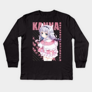 Kobayashi-san - Kanna Kamui Kids Long Sleeve T-Shirt